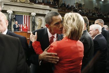 Barack Obama et Hillary Clinton en décembre 2009