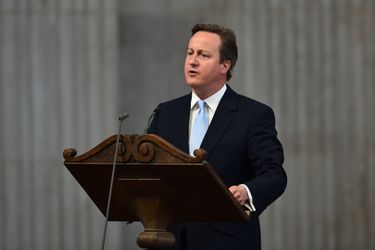 David Cameron à Londres, le 10 juin 2016
