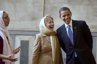 Hillary Clinton et Barack Obama en juin 2009 au Caire