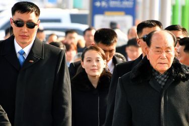 Kim Yo-Jong, la petite soeur de Kim Jong-un, est arrivée en Corée du Sud, le 9 février 2018.