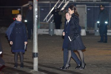 Les princesses Mary et Isabella et le prince Christian de Danemark à Copenhague, le 16 février 2018