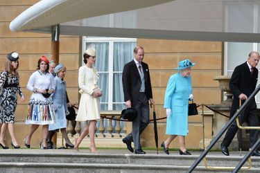 La famille royale britannique à Buckingham Palace à Londres, le 24 mai 2016