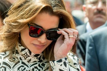 La reine Rania de Jordanie à Bruges, le 19 mai 2016