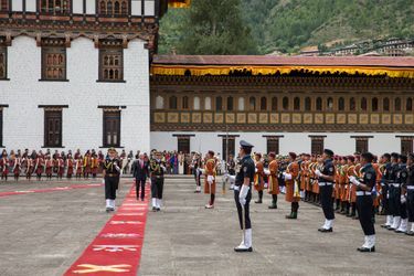 Le roi Carl XVI Gustaf de Suède à Thimphu, le 8 juin 2016