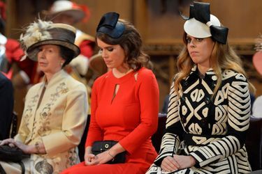 Les princesses Anne, Eugenie et Beatrice d&#039;York à Londres, le 10 juin 2016
