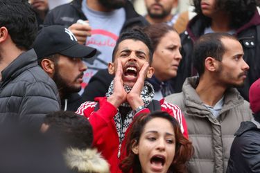 Manifestation à Tunis, le 9 janvier 2018.
