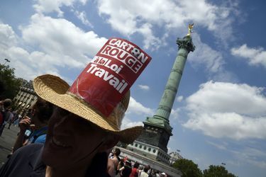 Loi travail: Une manifestation à Bastille sous le soleil et sans incident