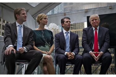 Eric (L), Ivanka, Donald Jr. et Donald Trump en juin 2013