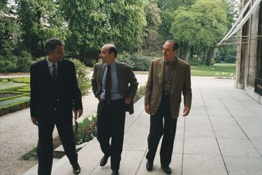 Avec Alain Juppé et Jacques Chirac à l&#039;Elysée en avril 1996