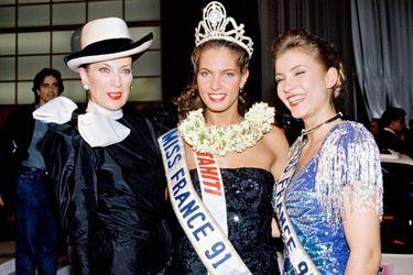 Avec Mareva Georges Miss France 1991 et Gaelle Voiry, Miss France 1990