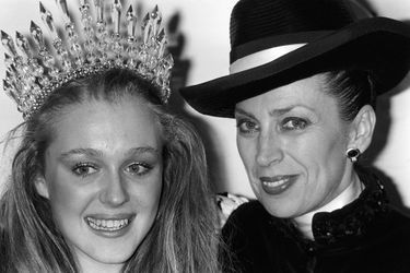 Avec Miss France 1986 Valérie Pascal en 1985
