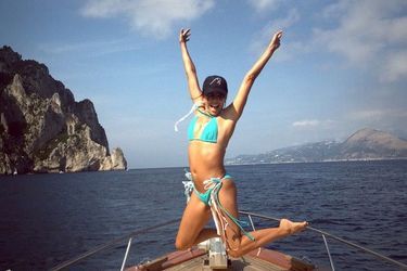 Eva Longoria à Capri, photo publiée sur son compte Instagram le mardi 14 juillet. 