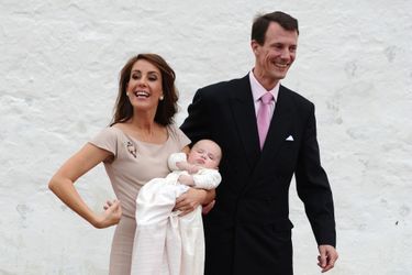 La princesse Athena du Danemark lors de son baptême, le 20 mai 2012