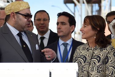 Le roi du Maroc Mohammed VI et Ségolène Royal 