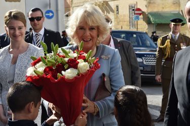 La duchesse de Cornouailles Camilla à Zejtun sur l'île de Malte, le 27 novembre 2015
