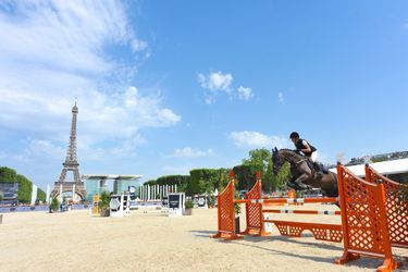 Charlotte Casiraghi au Longines Paris Eiffel Jumping à Paris, le 4 juillet 2015
