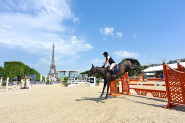 Charlotte Casiraghi au Longines Paris Eiffel Jumping à Paris, le 4 juillet 2015