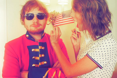 Ed Sheeran, photo postée par Taylor Swift pour la fête du 4 juillet 