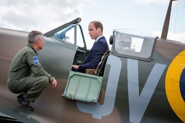 Le prince William à Duxford, le 9 juillet 2015