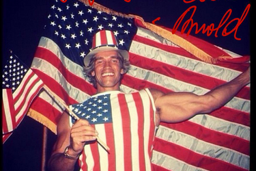 Photo postée par Arnold Schwarzenegger pour la fête du 4 juillet