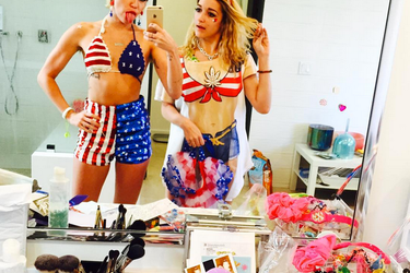 Photo postée par Miley Cyrus pour la fête du 4 juillet 