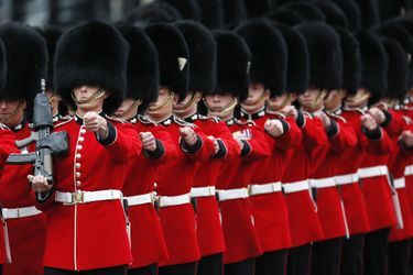 La cérémonie Trooping the Colour à Londres, à l&#039;occasion de l&#039;anniversaire de la reine Elizabeth