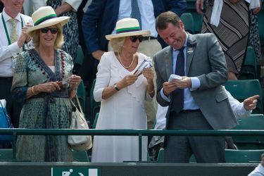 La duchesse de Cornouailles Camilla à Wimbledon, le 2 juillet 2015