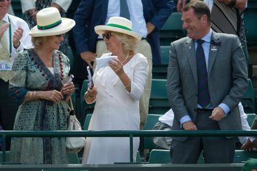 La duchesse de Cornouailles Camilla à Wimbledon, le 2 juillet 2015