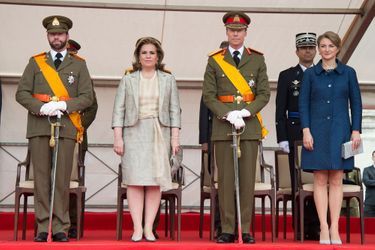 Le couple grand-ducal et le couple héritier à Luxembourg, le 23 juin 2015