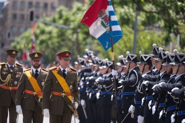 Le grand-duc Henri et le prince Guillaume à Luxembourg, le 23 juin 2015