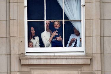 Le prince George à la cérémonie Trooping the Colour à Londres, à l&#039;occasion de l&#039;anniversaire de la reine Elizabeth