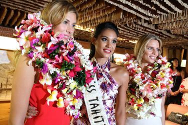 Miss France 2015, sa première dauphine Miss Tahiti et Sylvie Tellier