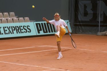 1988, Martina Navratilova sur le court