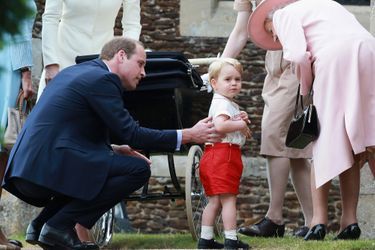 Le prince George au baptême de sa petite soeur la princesse Charlotte