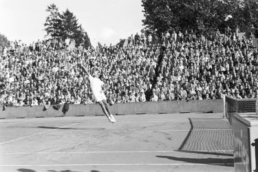 Septembre 1958, l&#039;Australien Mervyn Rose sur le court