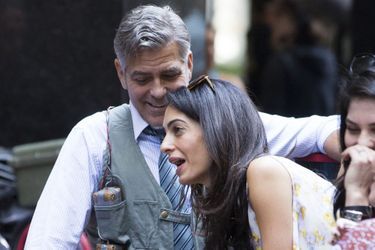 George et Amal Clooney à New York le 18 avril 2015