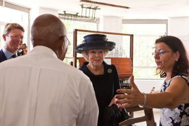L&#039;ex-reine Beatrix des Pays-Bas sur l&#039;île de Curaçao, le 2 mai 2015
