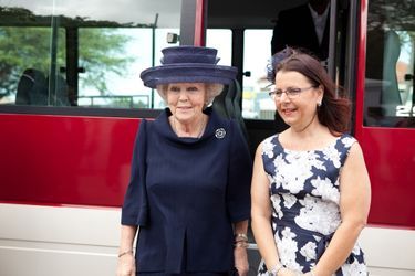 L&#039;ex-reine Beatrix des Pays-Bas sur l&#039;île de Curaçao, le 2 mai 2015