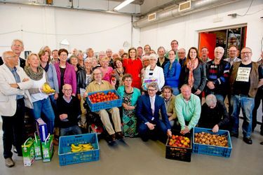 La reine Maxima des Pays-Bas à la fondation Food Focus à Amersfoort, le 14 avril 2015