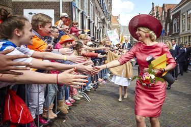 La reine Maxima des Pays-Bas au Jour du Roi à Dordrecht, le 27 avril 2015