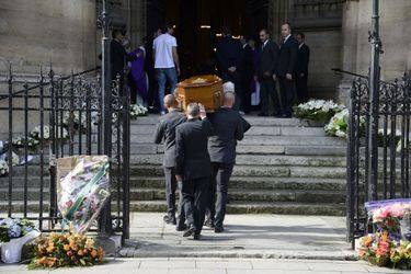 Les obsèques de Patrice Dominguez célébrées à la basilique Sainte-Clotilde de Paris, le 16 avril 2015