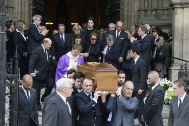 Les obsèques de Patrice Dominguez célébrées à la basilique Sainte-Clotilde de Paris, le 16 avril 2015