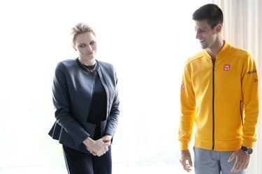 La princesse de Monaco photos - Charlène, complicité sportive avec Djokovic
