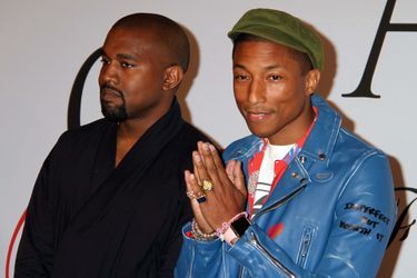 Kanye West et Pharrell Williams à New York le 1er juin 2015