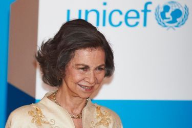L'ex-reine Sofia d'Espagne à la remise des prix de l'Unicef à Madrid, le 23 juin 2015