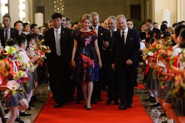 La reine Mathilde et le roi Philippe de Belgique à Wuhan, le 22 juin 2015