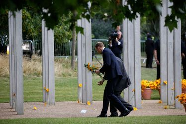 Le prince William au 7 July Memorial à Hyde Park à Londres, le 7 juillet 2015