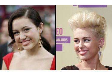 Miley Cyrus est encore jeune mais elle a déjà connu son lot de scandales. Petite fille chérie de l’Amérique grâce à son rôle dans la série Hannah Montana, la jeune femme a voulu se débarrasser de son image trop lisse en enchaînant les polémiques. Prise en photo en train de fumer un bang ou en train d’embrasser un gâteau en forme de pénis, la comédienne s’est récemment rasée une partie de la tête et s’est décolorée les cheveux. 