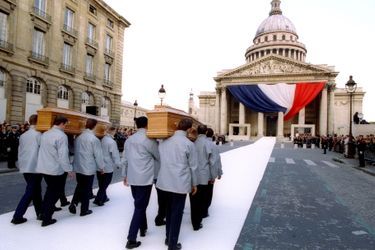 20 avril 1995 : cérémonie d'inhumation de Pierre et Marie Curie