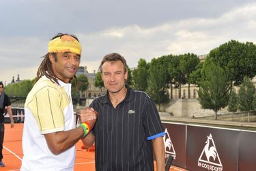 Avec Mats Wilander à Paris, printemps 2008